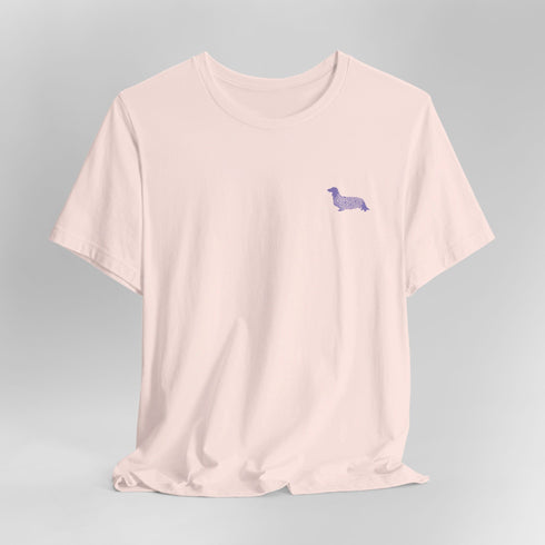 Longhaired Dachshund Mandala Tee - Dachshund Shirt for Women